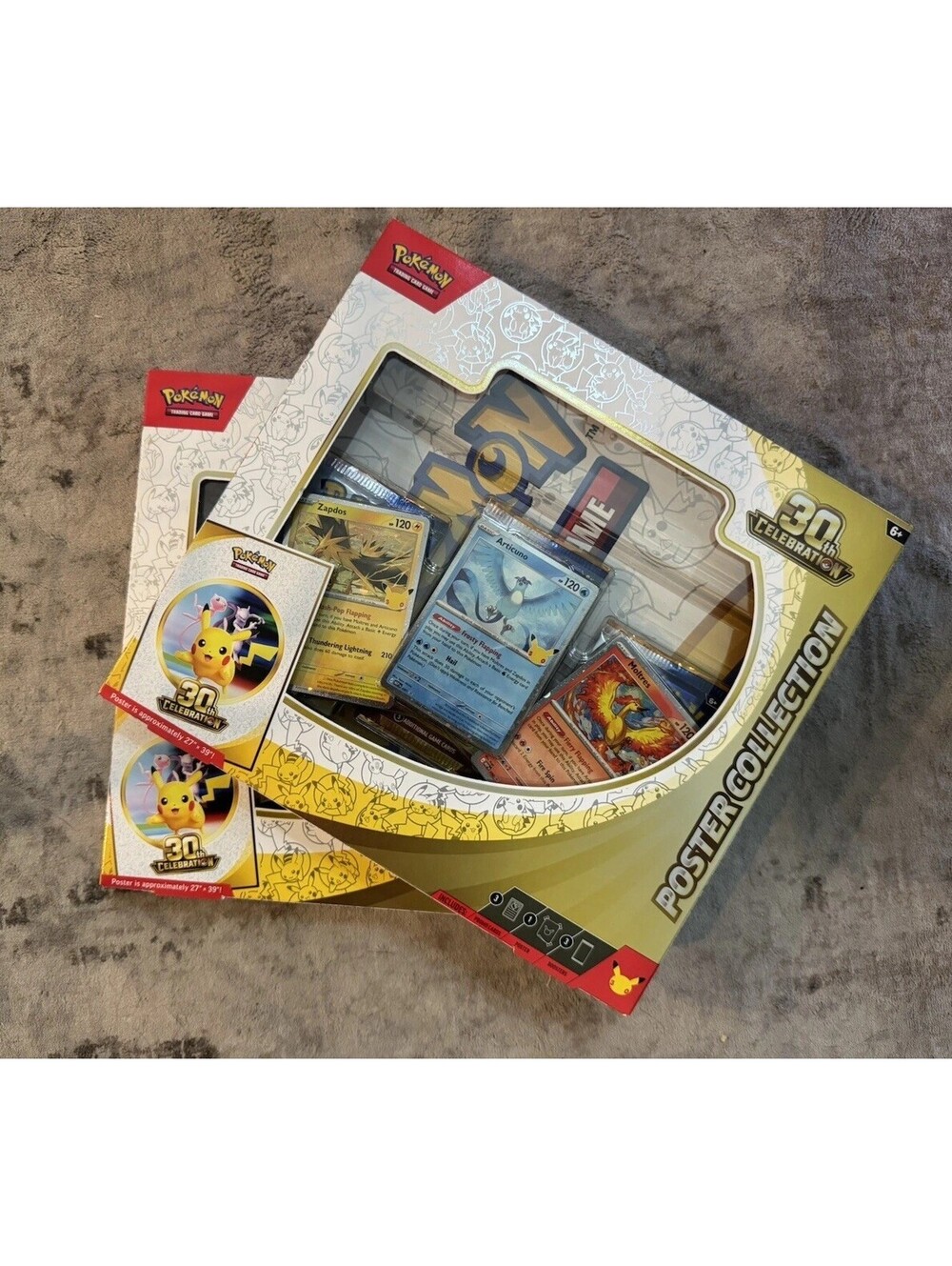 Pokemon 30th CELEBRATION/Anniversary POSTER Collection – Lot of 2 – Ships NOW!
